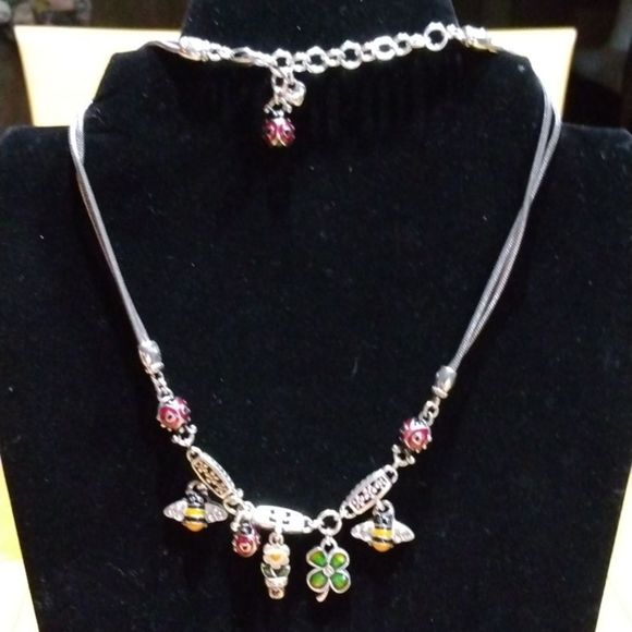 Brighton Jewelry - Brighton Necklace Bee's Ladybug Flowers